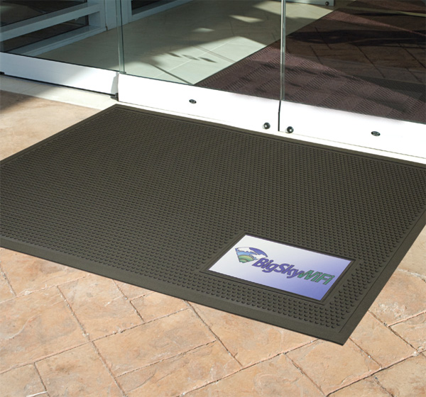 Rubber Scraper Signature Logo Mats are AllRubber Logo Mats by American